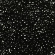 Miyuki seed beads 11/0 - Opaque black 11-401